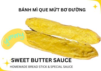 Bánh mì que bơ đường