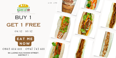 Khao bạn 1 bánh mì ngon tự chọn