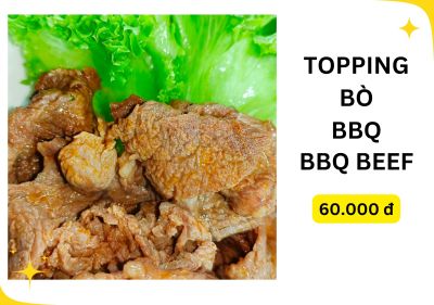 Topping thịt bò Mỹ sốt BBQ