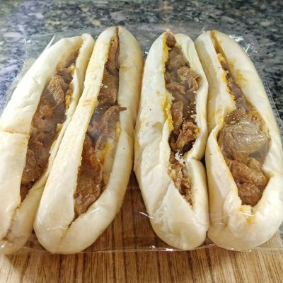 Set 4 Bánh mì que bò Mỹ sốt BBQ đóng gói